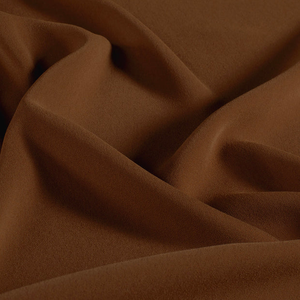 Crêpe tissu Unicolore Marron