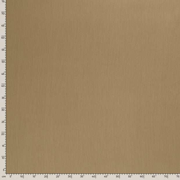 Bambus Poplin fabrik Uni Braun-Taupe