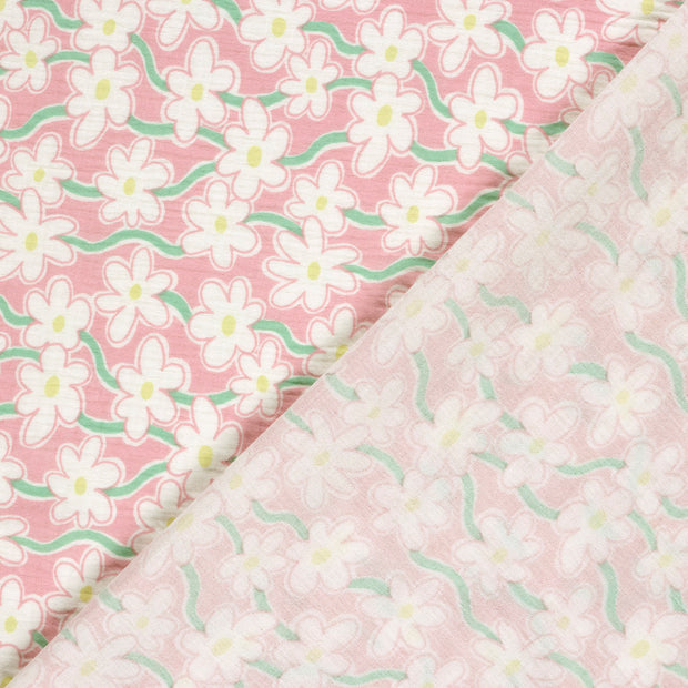 Muslin fabric Flowers printed 