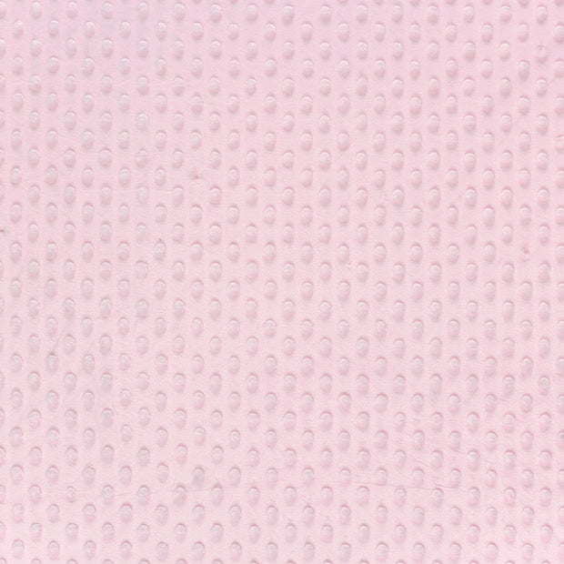 Minky tissu Rose clair doux 