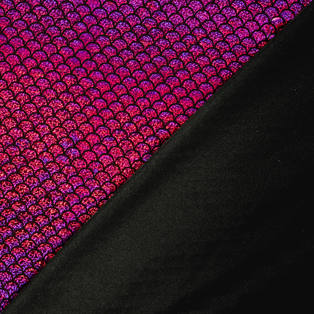 Lamé fabric Mermaid Fuchsia