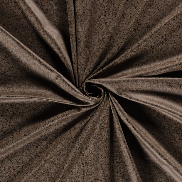 Suede Wildleder-Imitat fabrik Taupe Grau Foliendruck 