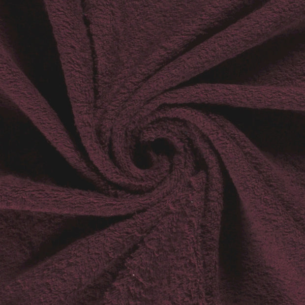Frotté tissu Unicolore bordeaux