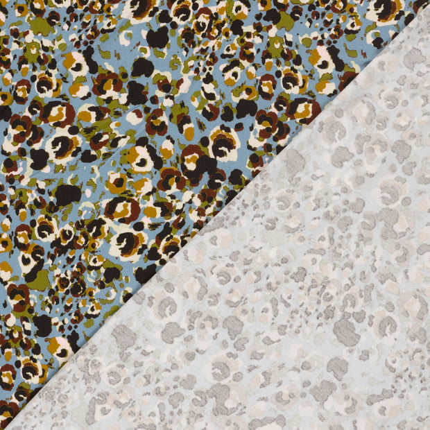 Viscose Vortex Jersey fabric Abstract printed 