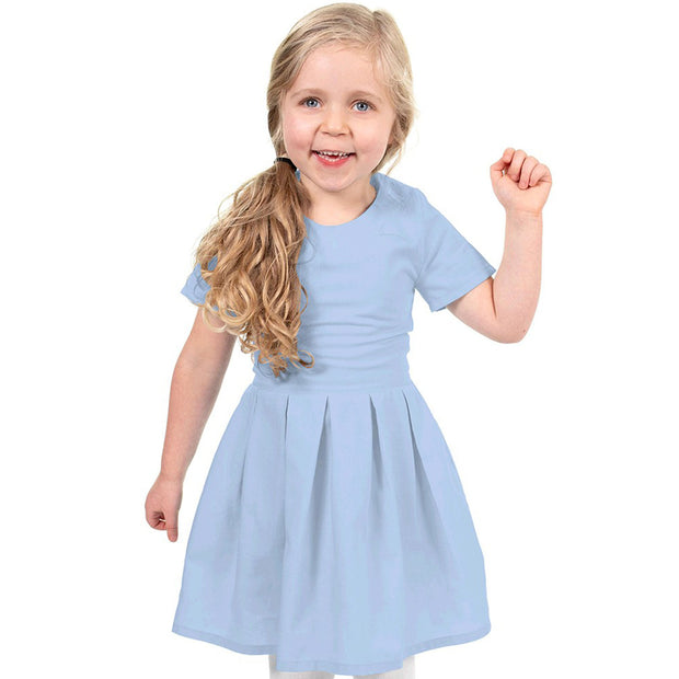 Popeline de Coton tissu bleu ciel 