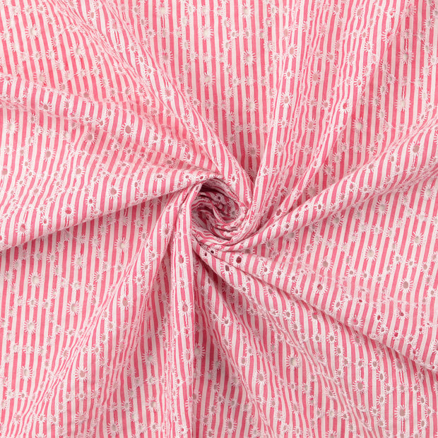 Lace fabric pink 