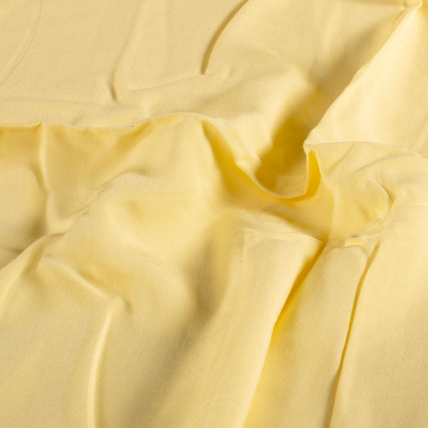 Popeline de Viscose tissu Unicolore Jaune