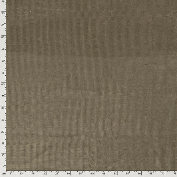 Jumbo Cord Stretch 6w fabrik Uni Khaki-Grün