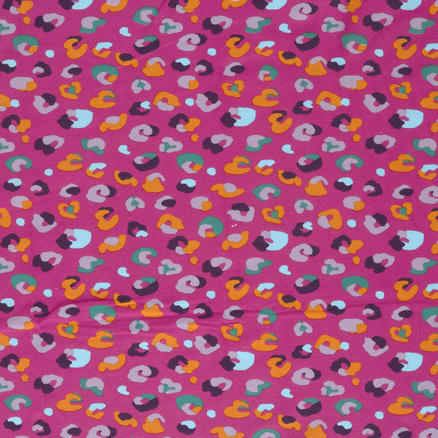 French Terry tissu Fuchsia mat 