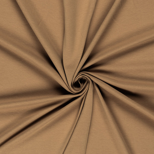 Jersey de Coton GOTS tissu Camel 