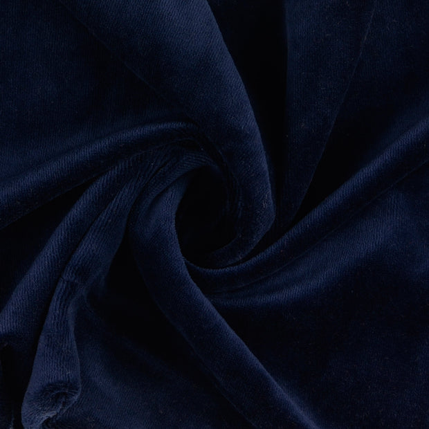 Nicky velours fabric navy 