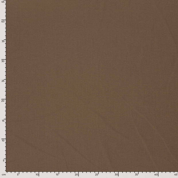 Cotton Poplin GOTS organic fabric Unicolour Taupe Grey