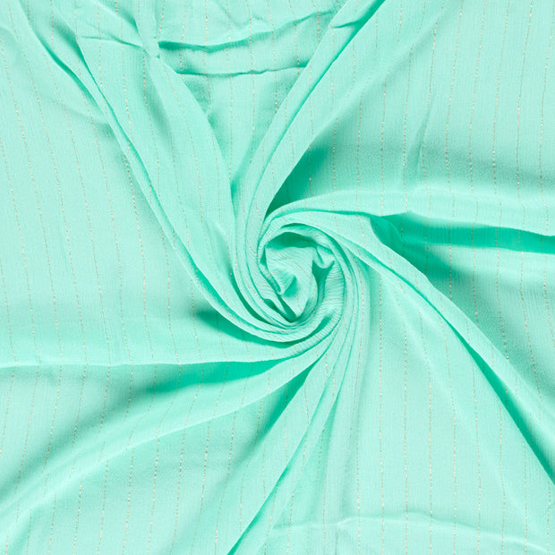Crepe fabric Mint Lurex 