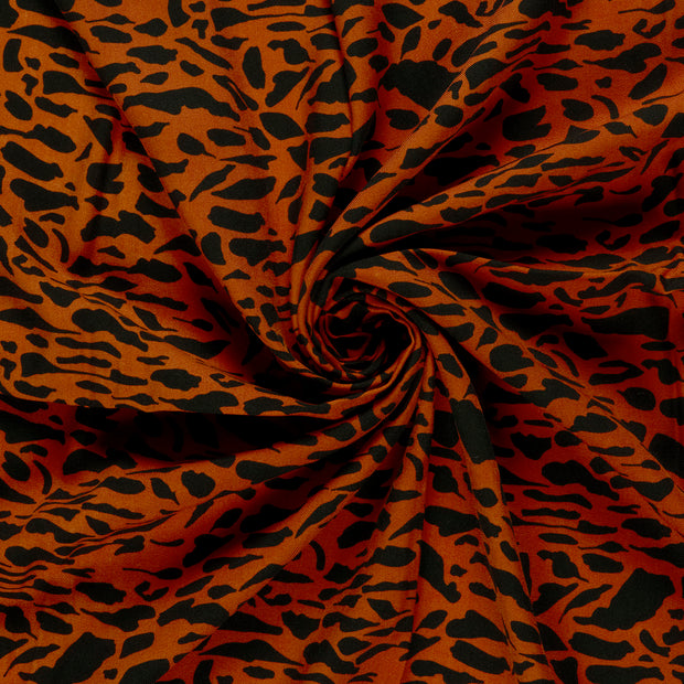 Viscose Twill fabric Brique printed 