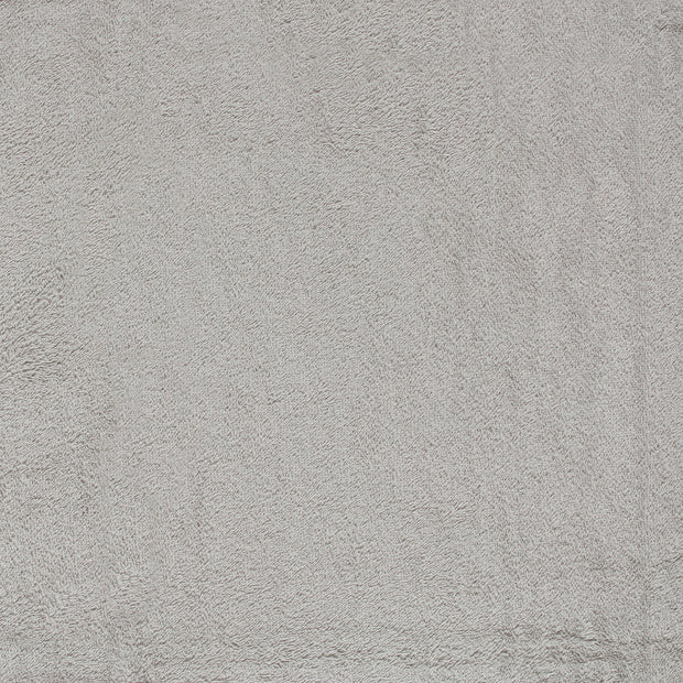 Terry Towelling fabric Light Grey matte 