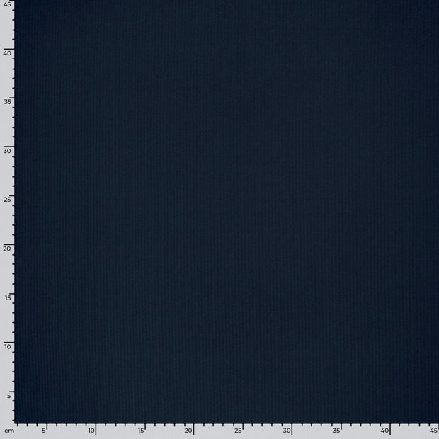 Rib Jersey fabric Unicolour Navy