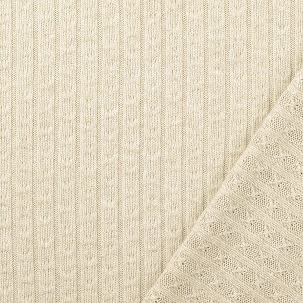 Heavy Knit tissu Nude Lurex 