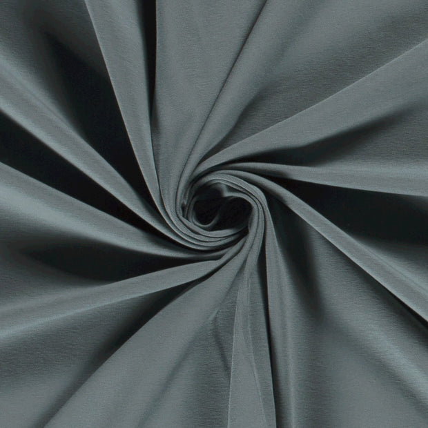 Jersey tissu Unicolore Bleu acier