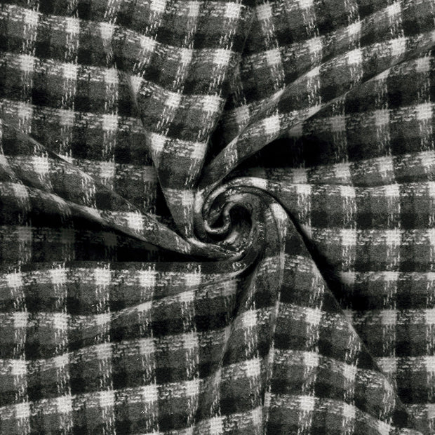 Jacquard fabric Black brushed 
