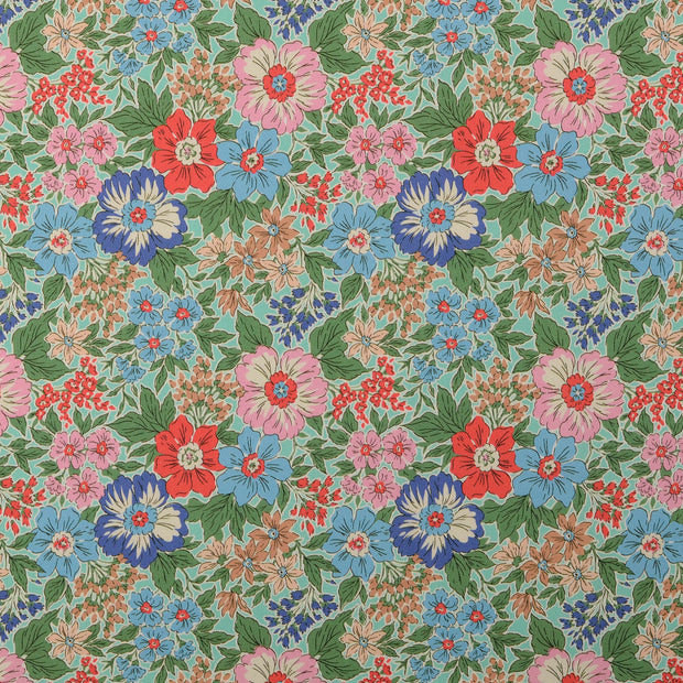 Twill fabric Flowers Multicolor