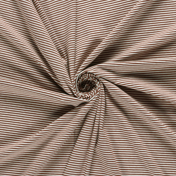 Cotton Jersey Yarn Dyed fabric Rust 