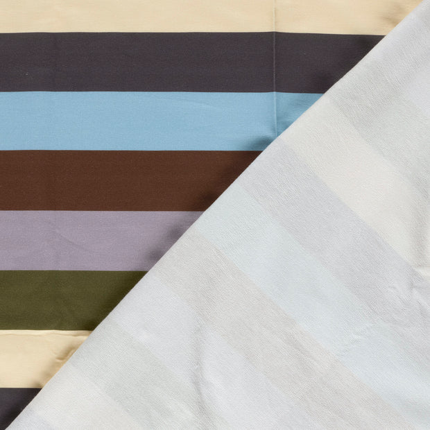 French Terry fabric Stripes digital printed 