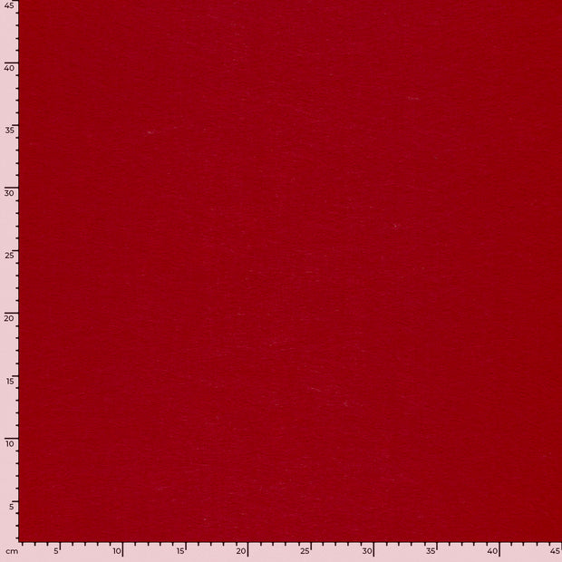 Felt fabric Unicolour Red