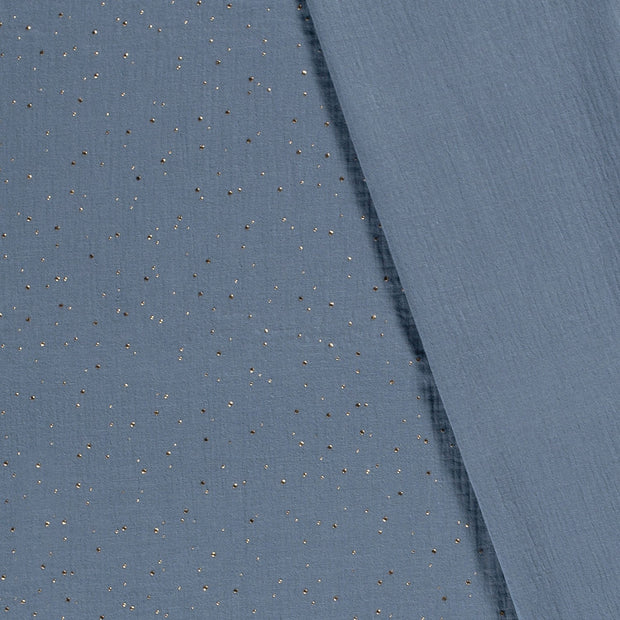 Double gaze tissu pois dew drops 