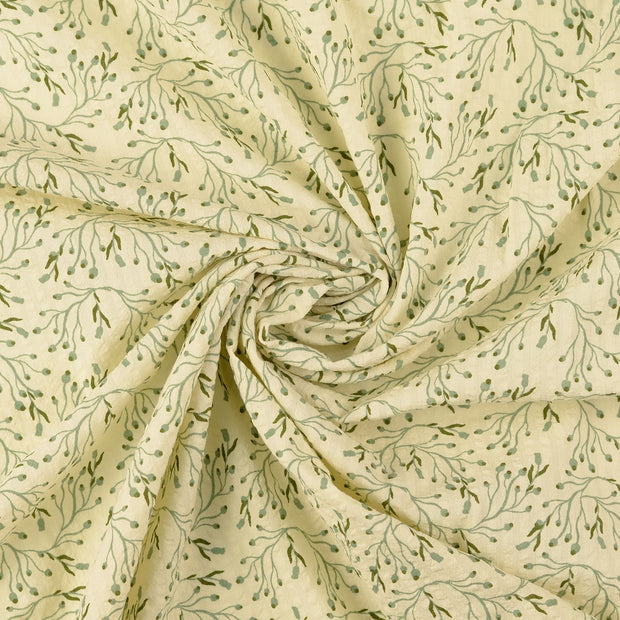 Seersucker tissu Vert Olive 