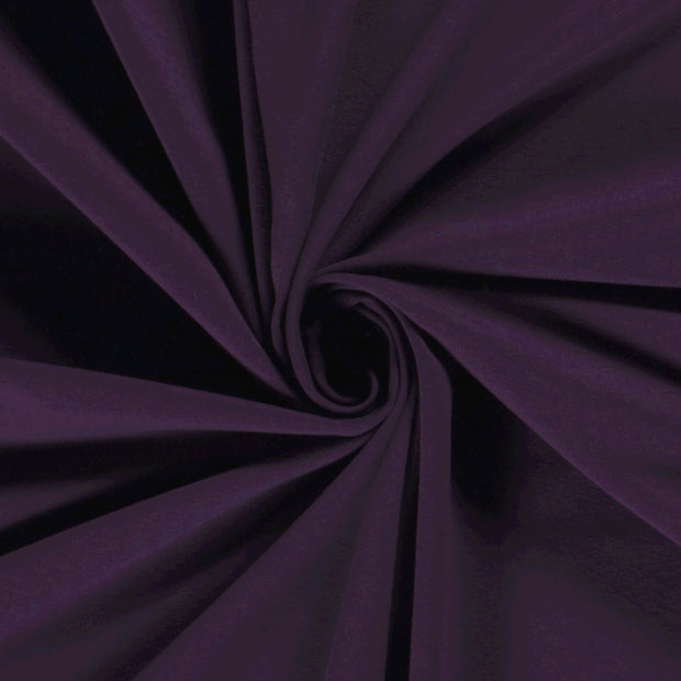 Jersey tissu Unicolore Aubergine