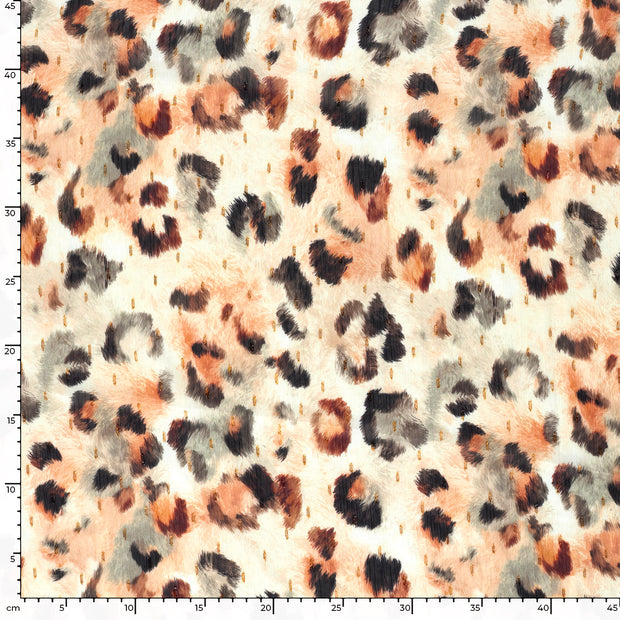 Chiffon tissu Glitter Orange
