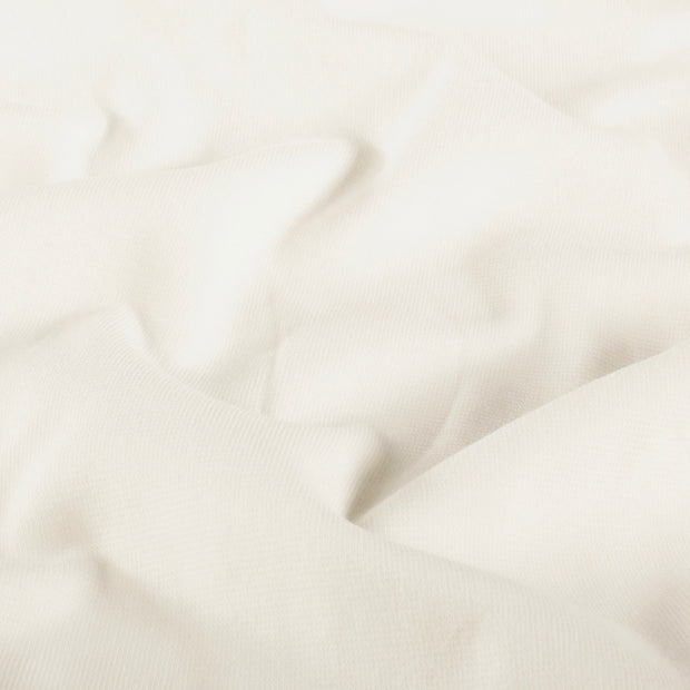 Cuff Material GOTS organic fabric Unicolour Off White