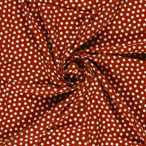 Bambou Poplin tissu Rouge Bordeaux imprimé 