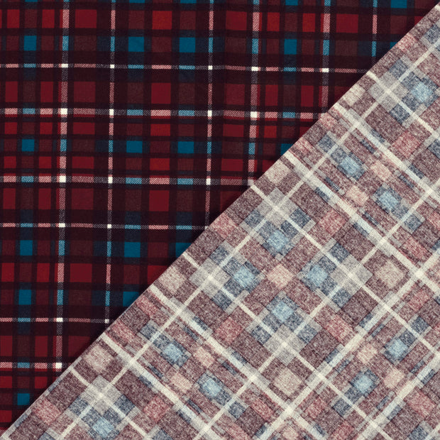 Flanelle tissu Carreaux imprimé 