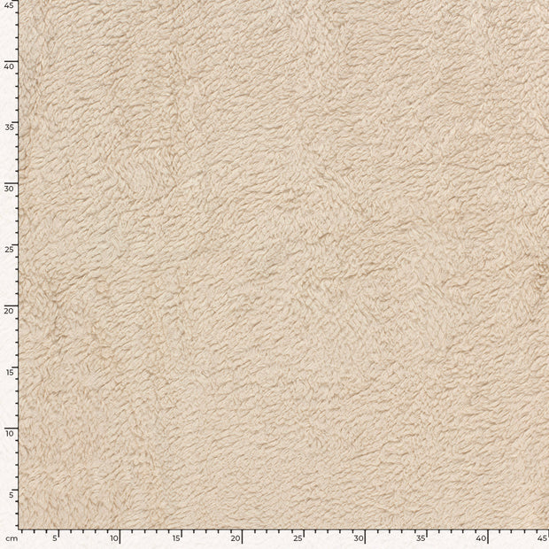 Teddy fabric Unicolour Beige