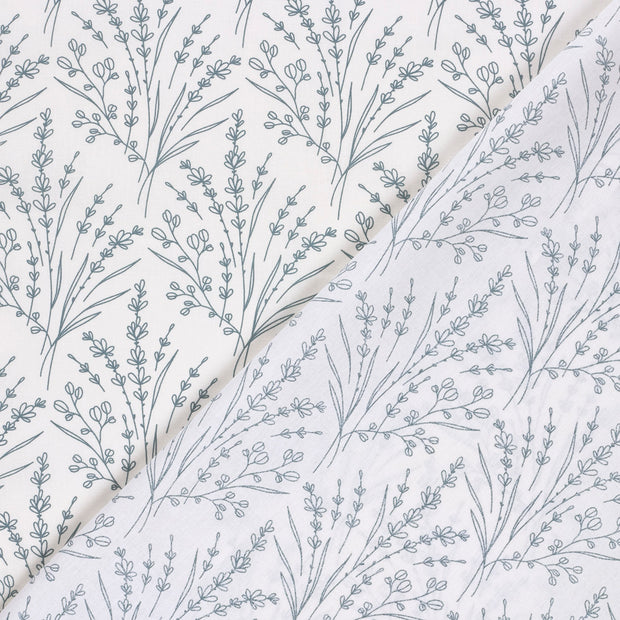 Popeline de Coton tissu fleurs imprimé 