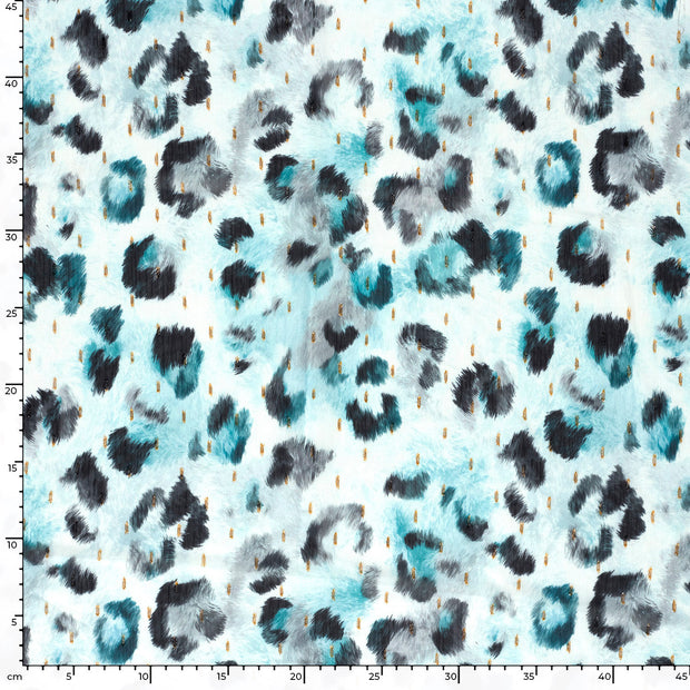 Chiffon tissu Glitter Menthe foncée