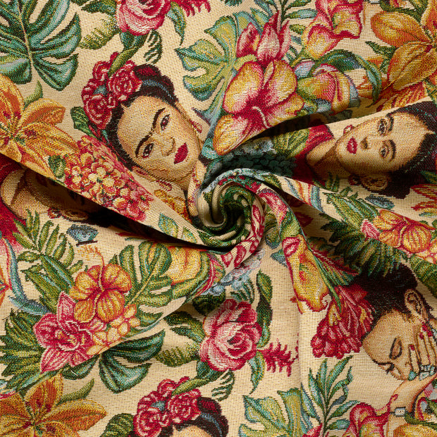 Gobelin tissu Beige jacquard 