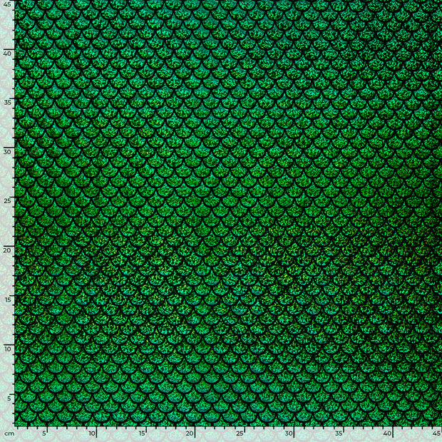 Lamé fabric Mermaid Green