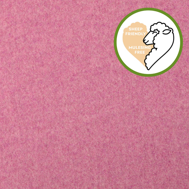 Wool Boucle fabric Unicolour Old Pink