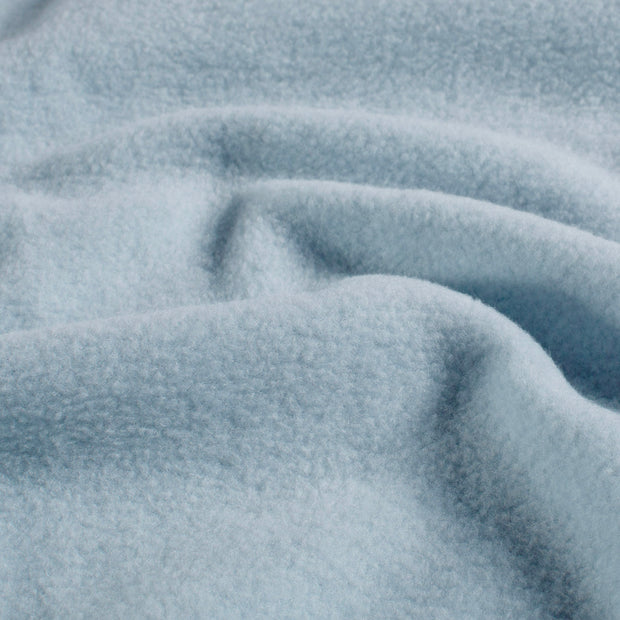 Fleece fabrik Melange Hellblau