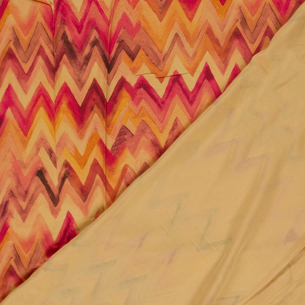 Viscose Satin tissu Abstrait imprimé numérique 