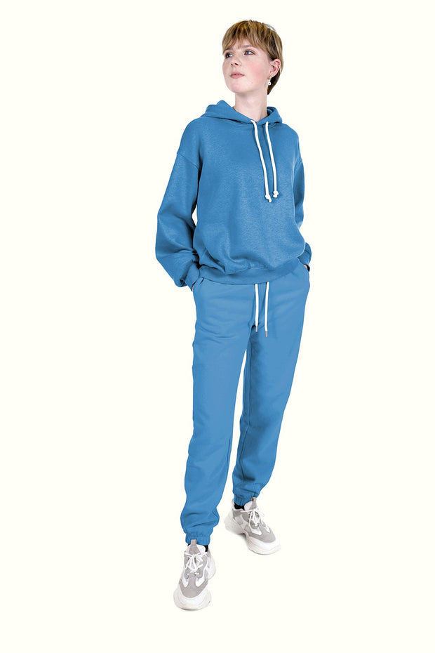 Jogging tissu Unicolore Bleu Ciel