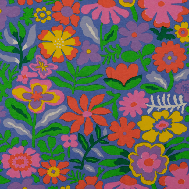 Cotton Jersey fabric Flowers 