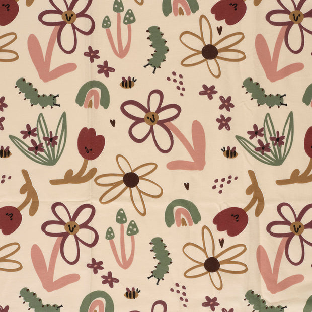 French Terry fabric Beige 