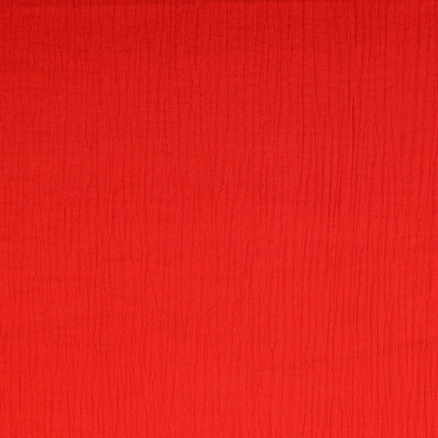 Muslin fabric Unicolour red