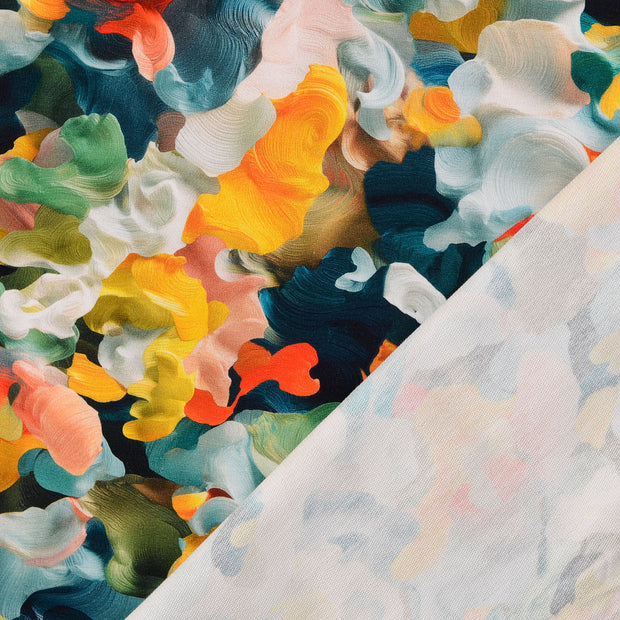 French Terry fabric multicolor digital printed 