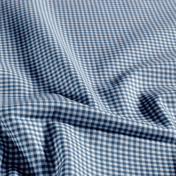 Cretonne fabric Checks Indigo