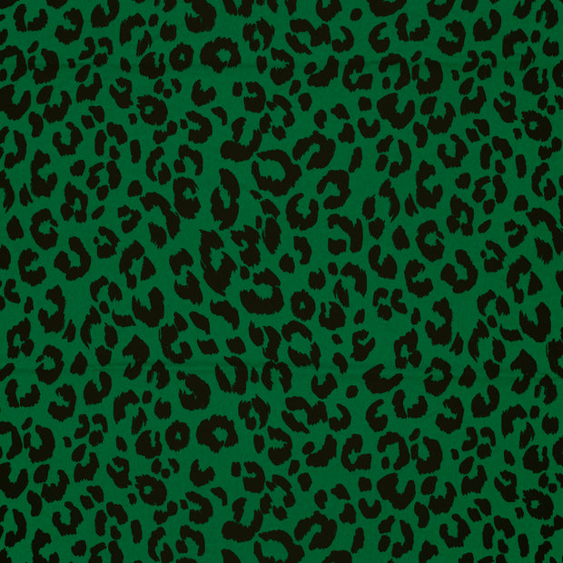 Sergé Extensible tissu Vert mat 
