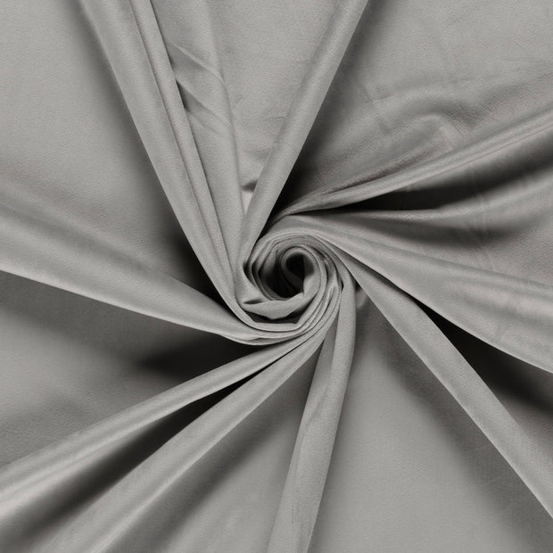 Velours tissu Gris clair 